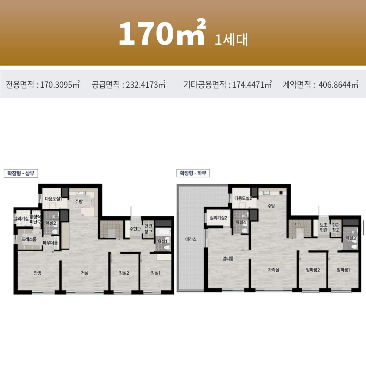 경기광주역 롯데캐슬 시그니처 평면도 170